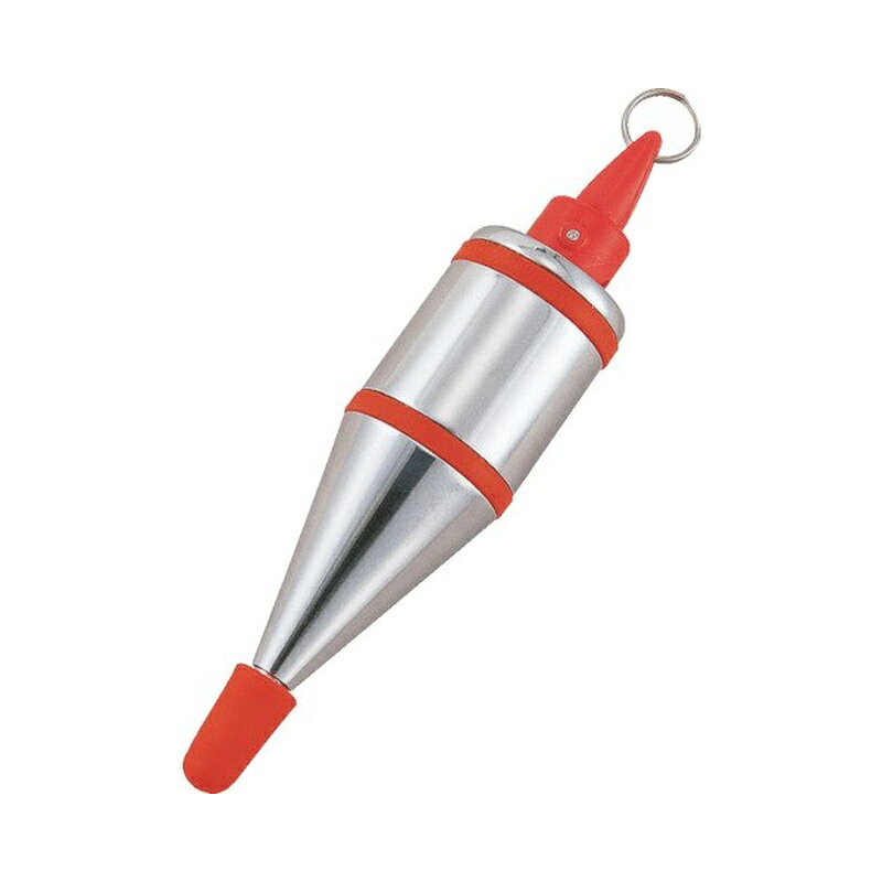 ●本体の揺れが1/20の早さで止まる自動静止構造です。（他社製品比較）800g、1000gは対象外です。 ●測定物を傷付けないよう外周にゴムリングを配置しています。 ●剣先保護のキャップ付です。 【用途】 ●パーフェクトキャッチ用下げ振り。 【使用】 ●直径×全長(mm):38×166 ●自動静止構造:有り ●質量(kg):0.6 商品写真は、 お使いのモニター設定、お部屋の照明等により実際の商品と色味が異なる場合がございます。
