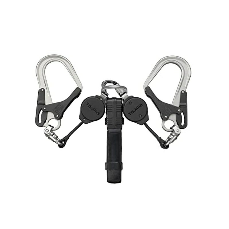 樂天商城 - タジマ 新規格安全帯 ハーネス用ダブルランヤード ロック装置付き常時巻取 A1VR150L-WL8 4975364266859