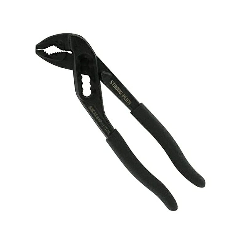 乐天商城 - SK11(エスケー11) ストロングウォーターポンププライヤー 最大口開き33mm SWP-175BL ブラック 4977292273961