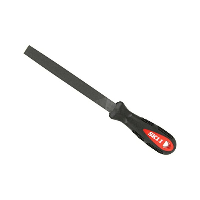 乐天商城 - SK11(エスケー11) 鉄工用ヤスリ ソフトグリップ クイックカット中目 平 150mm 柄付き 4977292175197