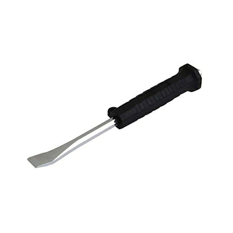 用途:はがす・こじる・はつる・割るなどの作業用 仕様1:刃先形状が片刃のスクイ刃の為、スクレーパー作業も可能 仕様2:刃先から柄尻までが一体型の為、グリップ柄尻を叩いての作業も可能 刃先幅:約15mm 全長:約220mm 商品写真は、 お使いのモニター設定、お部屋の照明等により実際の商品と色味が異なる場合がございます。