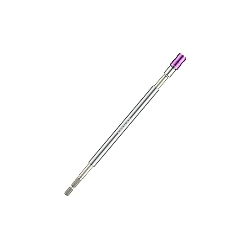 【用途】 狭く奥まった個所、高い場所のネジ締めなど 【特長】 ●チャック径13mm。狭い箇所で引っ掛からない。 ●引きタイプのスリーブチャックで、装着したビットが落ちにくい。 ●耐腐食性に優れたアルマイト仕上げのアルミスリーブ。カラーでサイズを色分け。 ●両頭ビットやソケット、六角軸つき砥石やブラシも使える。 ●軸部はダイハード鋼全身焼入で、ねじれや曲がりに強い。 ●丸軸8mmシャンク採用。トルクロスが少ない。 ●安定した締め付けのため、軸部を保持できる回転グリップ付き。 商品写真は、 お使いのモニター設定、お部屋の照明等により実際の商品と色味が異なる場合がございます。
