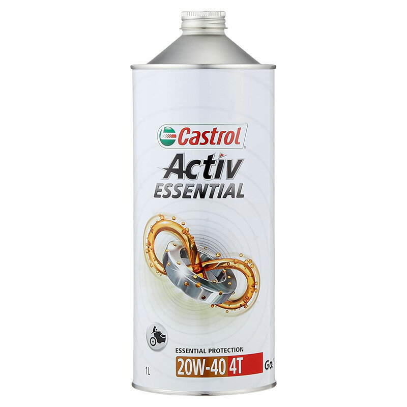 Castrol JXg[ Activ ESSENTIAL 4T 4TCN 2֎Ԑp 1L z 20W-40 4985330114527