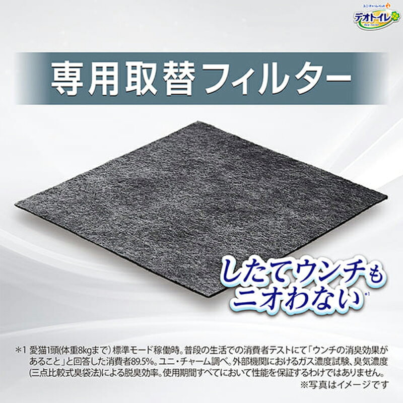ユニ・チャームペット デオトイレ 脱臭ファン+ 専用取替フィルター 1枚入 猫用 ト...