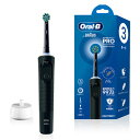 P&G オーラルB すみずみクリーン PRO マルチアクション 1本 ブラック 電動歯ブラシ BRAUN D1034133-BK 4210201438373(2)