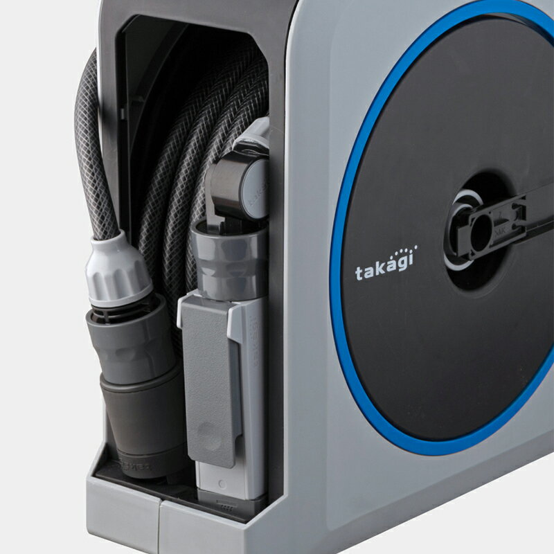 takagi 散水ホースリール nano next 10m 内径7.5mm RM1110GY 4975373168229 タカギ