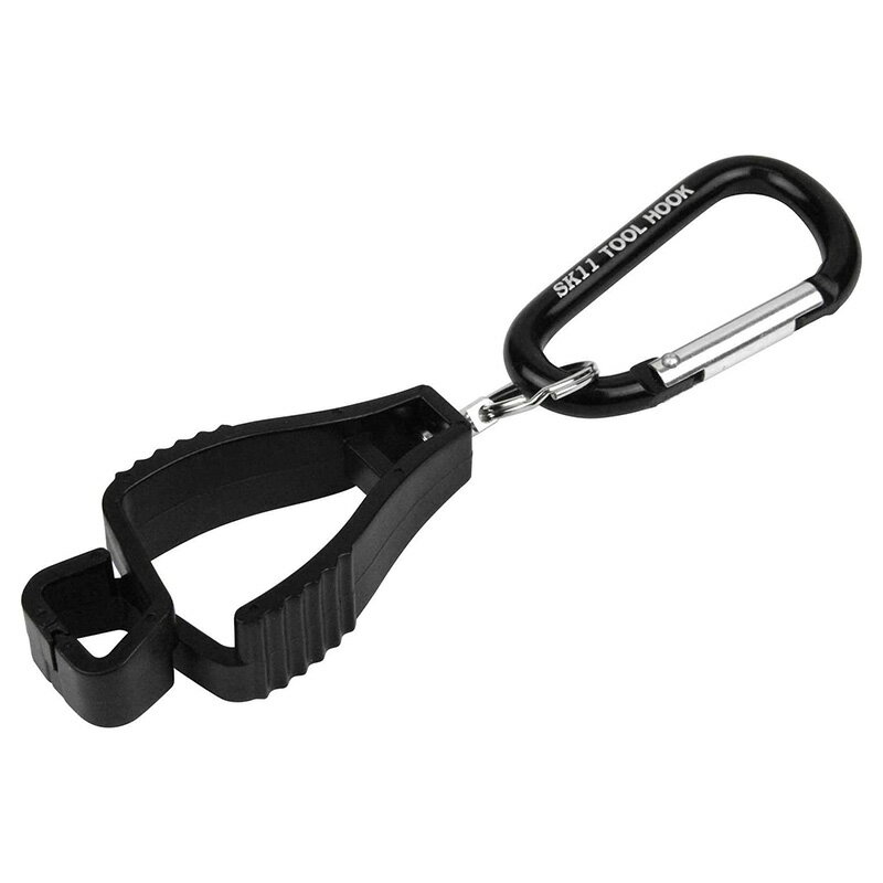 藤原産業 SK11 マルチクリップ ブラック カラビナ 手袋・タオルなどの携帯に EMH-R-BK メール便対応（3..
