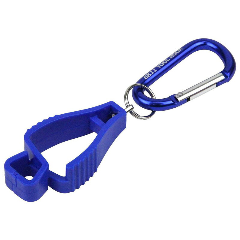 藤原産業 SK11 マルチクリップ ブルー カラビナ 手袋・タオルなどの携帯に EMH-R-BL メール便対応（3個..