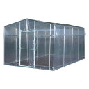 南榮工業 移動式菜園ハウス 本体一式 270×400×220cm 3.3坪 ビニールハウス 農業用 パイプハウス BH-33 4984665304436