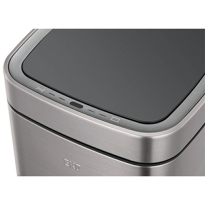 EKO JAPAN エコスマートX 充電式 センサービン 12L シルバー センサー式 ゴミ箱 ふた付き ダストボックス EK9252RGMT-12L 6951800613720 [3]