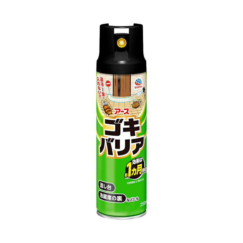 アース製薬 ゴキバリア 250ml ゴキブリ 殺虫剤 殺虫スプレー 害虫駆除 侵入防止 4901080010711