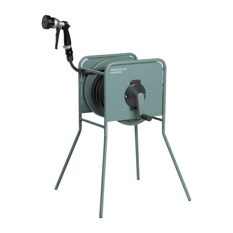 タカギ 散水ホースリール リフトメタル 20m RF320GY 4975373040914