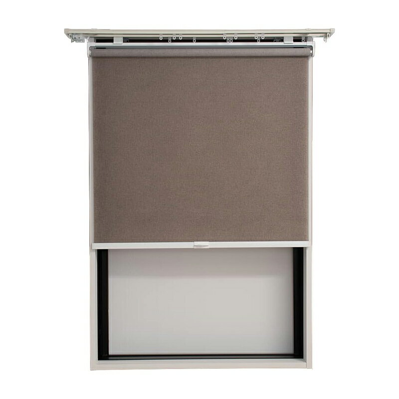 TOSO スチールラック用 ロールスクリーン ヘリンボーン 枠色ホワイト 幅120cm×長さ180cm 4582601300926