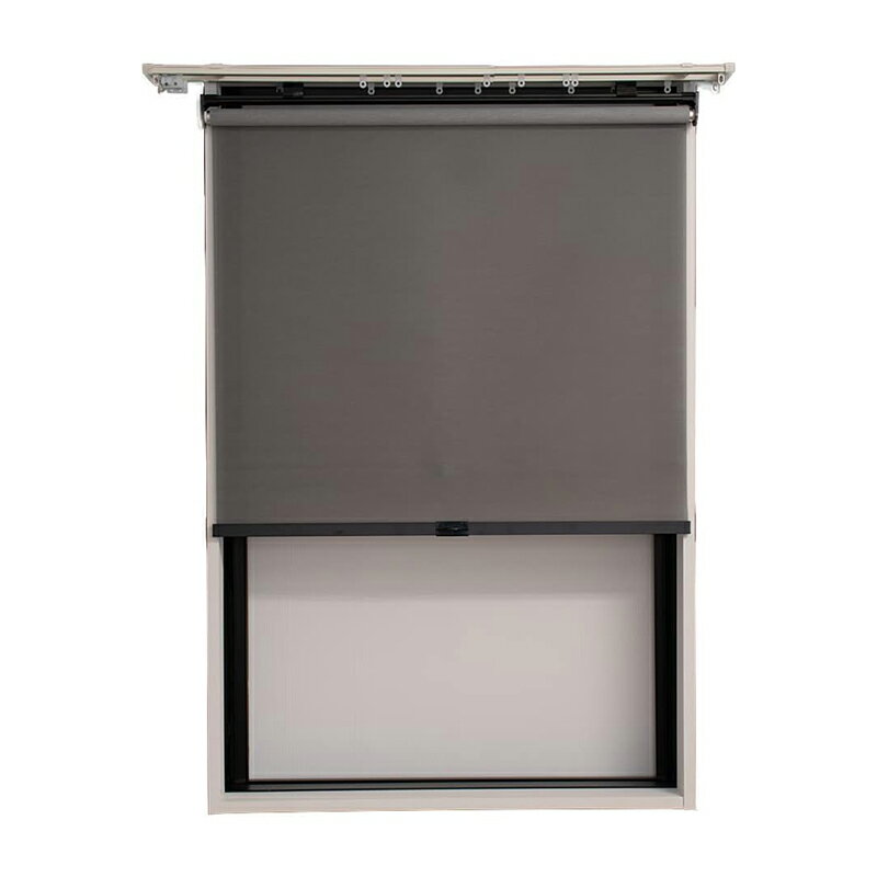 TOSO スチールラック用 ロールスクリーン ダークグレー 枠色ブラック 幅75cm×長さ180cm 4582601301107...