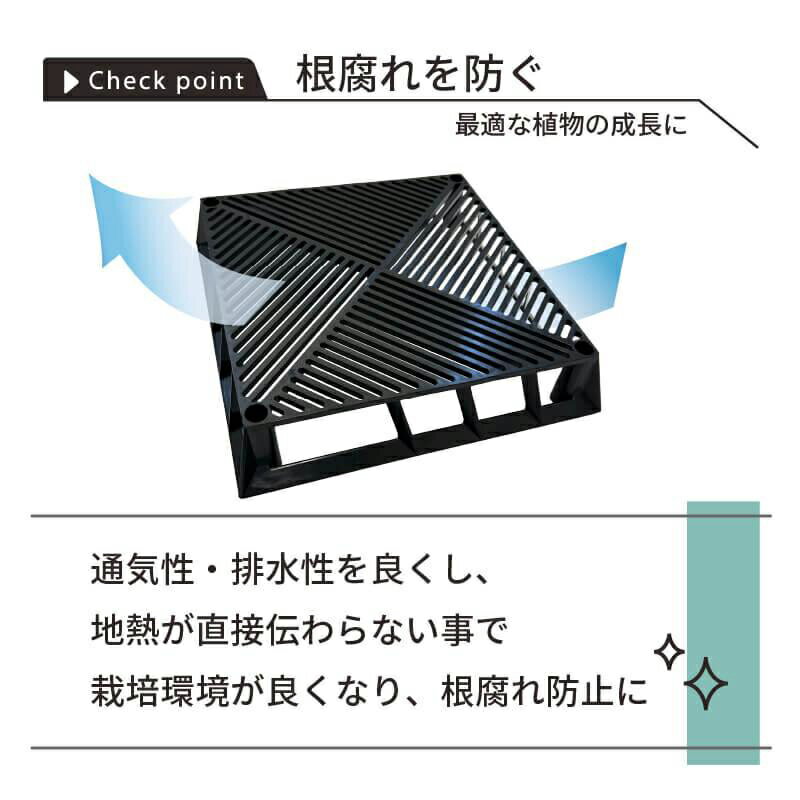 DAIM ブラックベース 28cm 1個 カーメン君コラボ フラワースタンド ブラック 鉢スタンド 鉢台 4968438026220 倉庫No0001 3