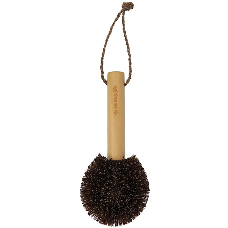 亀の子束子 PRO 鉄器洗い 大 約幅110×厚55×全長260mm 柄付き たわし 亀の子束子西尾商店 4971871117035