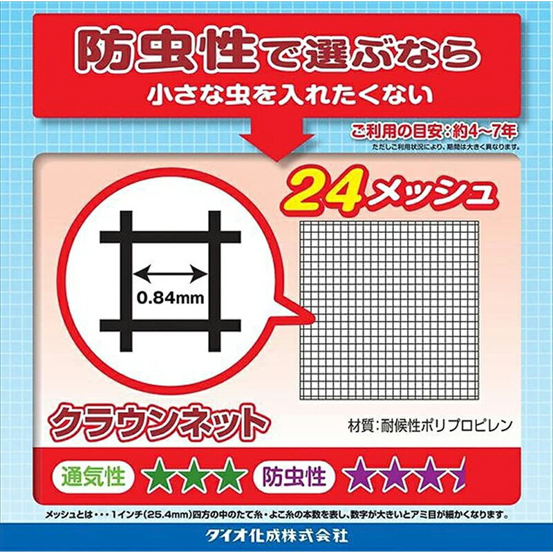 ������ ���饦��ͥå� �ָ� ĥ���ؤ� 24��å��� 91cm��2m ���쥤 ĥ������ͥå� 4960256124218