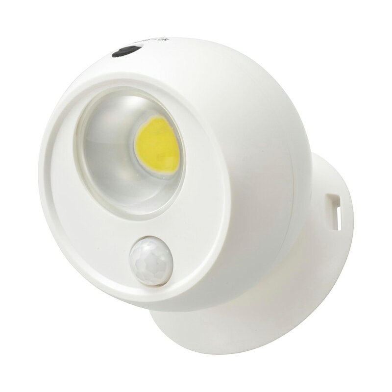 オーム電機 電池式センサーボールライト ホワイト LT-SOW10-W 4971275652583
