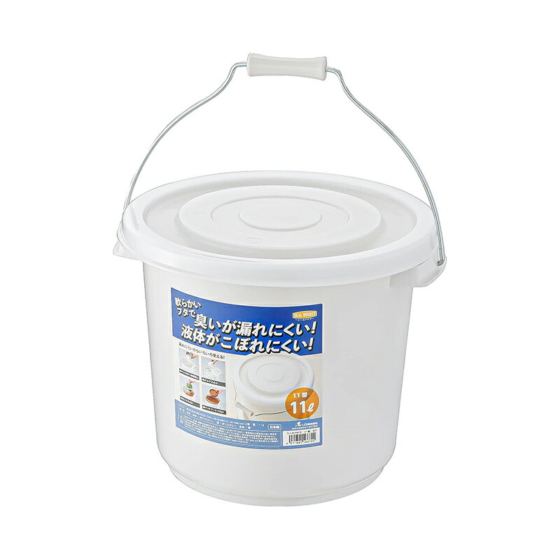 リス シールバケツ グレー 11型 11L フタ付 取っ手付 4971881166702