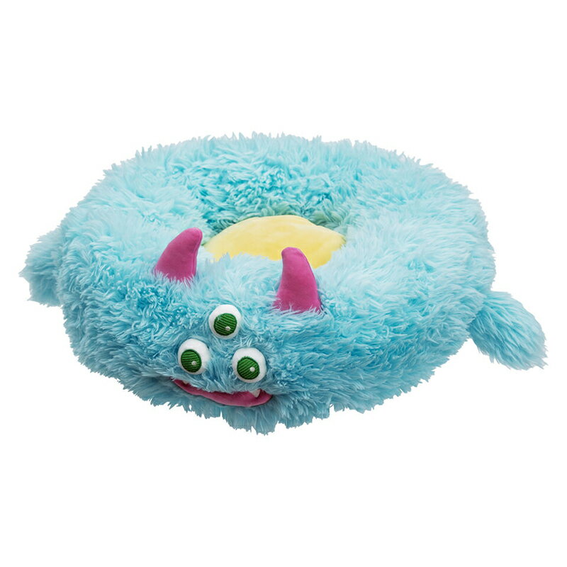 貝沼産業 カラフルモンスターズ ボリュームベッド 三つ目ブルー ペット用 ベッド 滑り止め付 4960222501593