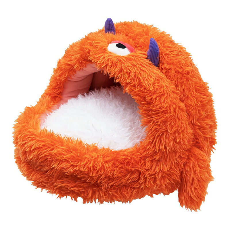 貝沼産業 カラフルモンスターズ ドームベッド オレンジ／一つ目獣 ペット用 ベッド 滑り止め付 4960222501661