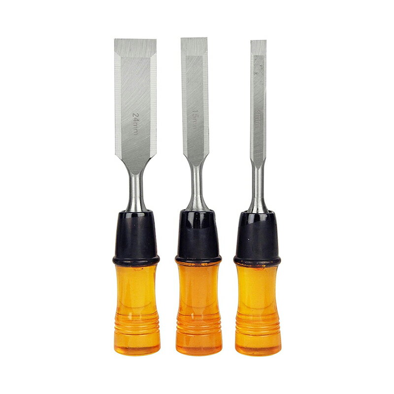 E-Value 木工用DIYのみ 3本組 ショート ノミ 9mm 15mm 24mm 4977292810234