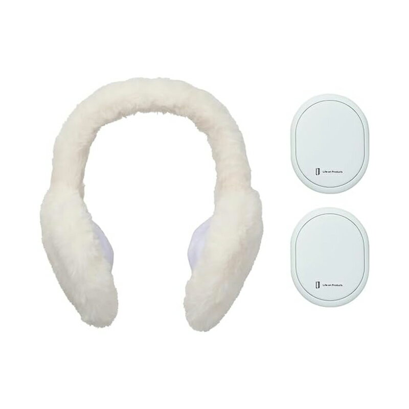 Life on Products 耳まであたたかいイヤマフ付 使い捨てないシェアカイロ ミントグリーン LCAEA015-ME ..