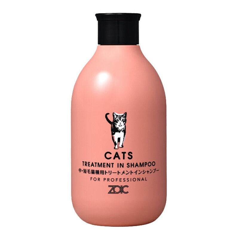 Shampoo - ゾイック N キャッツ トリートメントインシャンプー ショート 300ml 中・短毛猫種用 30334 4989793351369