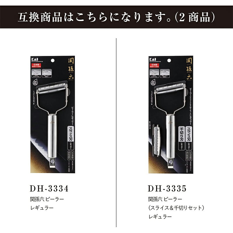 スーパーメガホームセンター ejoyの貝印 関孫六 スライス用替刃 レギュラーピーラー用替刃 日本製 DH-3337 メール便対応（5個まで） 4901601213959｜アングル3