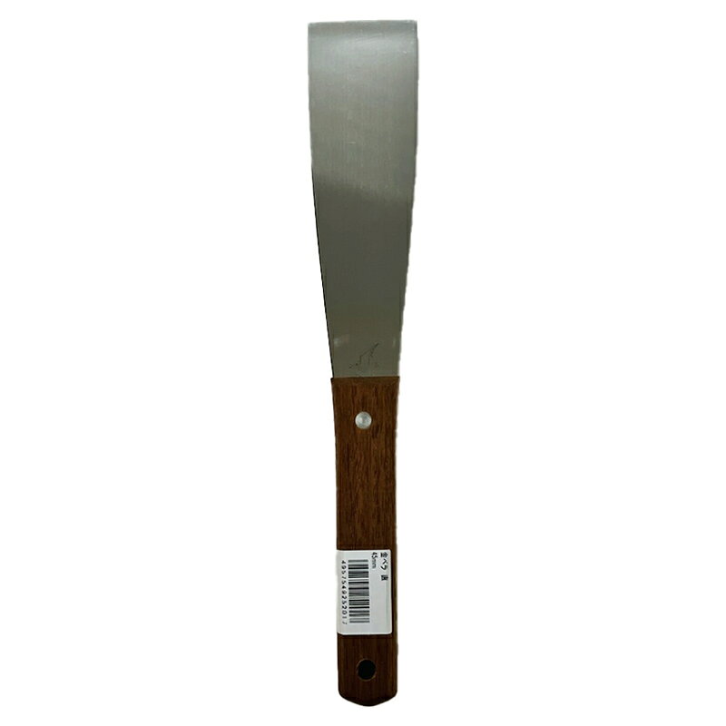 ＜好川産業 金ベラ 約幅45mm 全長280mm＞ ●塗装の下地処理に。 ●下地ならしやパテ塗りに。 ●サイズ：約幅45mm 全長280mm 商品写真は、 お使いのモニター設定、お部屋の照明等により実際の商品と色味が異なる場合がございます。