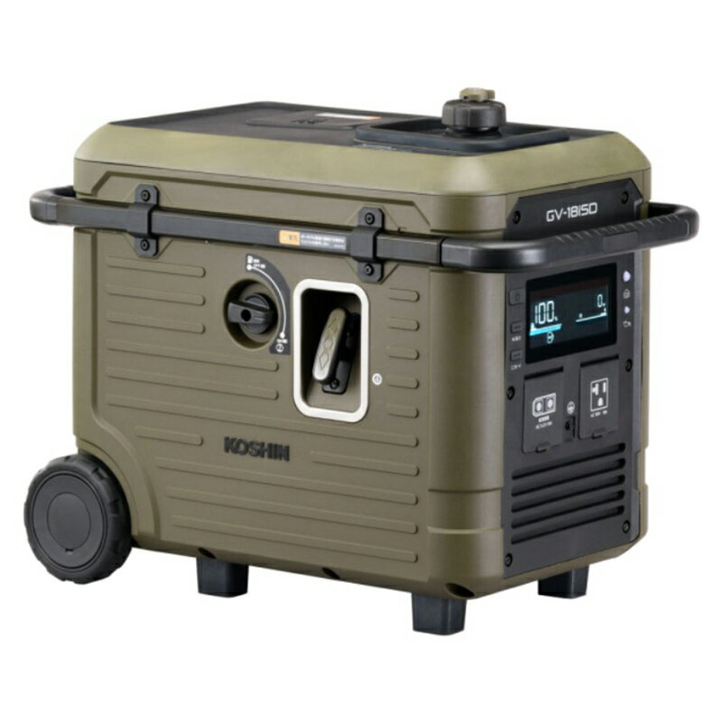 工進 インバーター発電機 1700W KOSHIN GV-18iSD 4971770651647