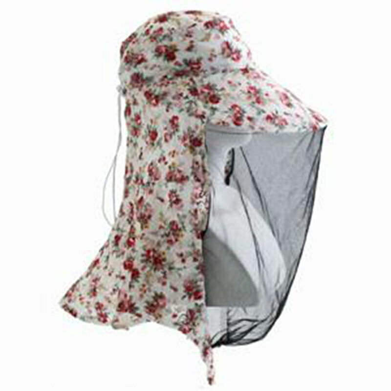 富士商 菜菜畑 虫よけレースハット ピンク×ホワイト 帽子 園芸用品 F8448 4965337018448