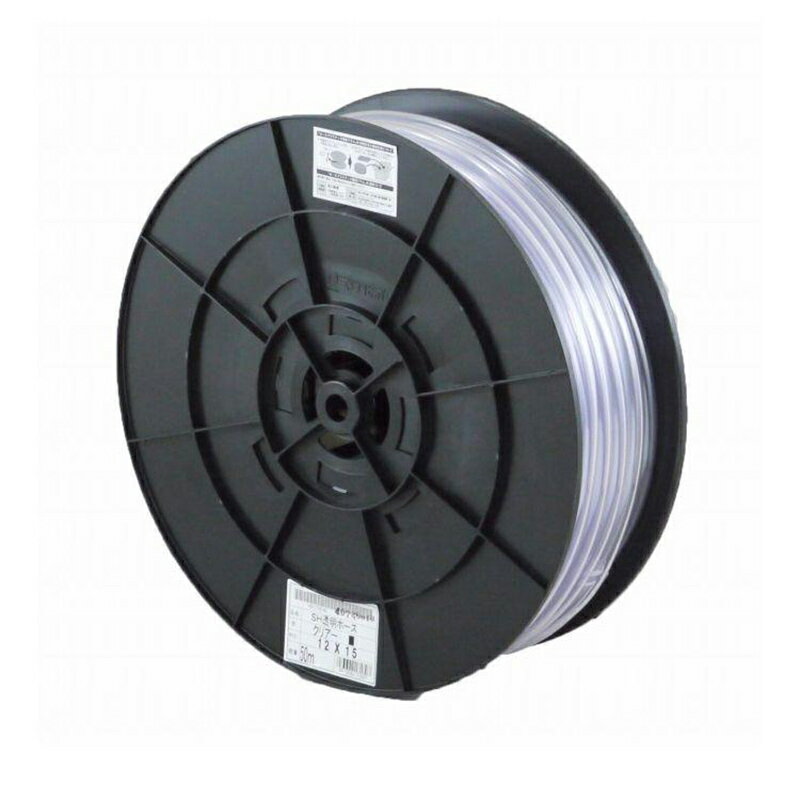 乐天商城 - 【10cm単位で切り売り】三洋化成 SH透明ホース クリアタイプ 12×15mm 最大50m TM-1215H 50T 4973692171807