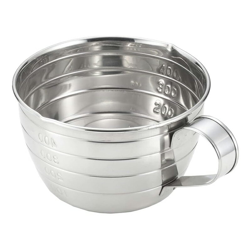 ヨシカワ 料理のいろは ステンレス 計量カップ 500ml 両口タイプ 日本製 YJ2772 4979487927727