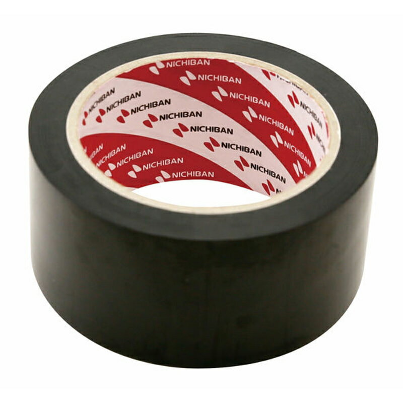 キラックス カートンテープ カラーOPPテープ 黒 50mm×50m 梱包 4522418320526