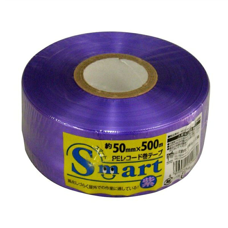 ＜宮島化学工業 smart PEレコード巻テープ 紫 50mm×500m ES-456＞ ●素材／ポリプロピレン・ポリエチレン ●軽量タイプ 【用途】 荷造り、結束作業全般 新聞、雑誌等の結束 運動会のポンポン 【商品仕様】 品番：ES456 色：紫 規格：約50mm×500m 商品写真は、 お使いのモニター設定、お部屋の照明等により実際の商品と色味が異なる場合がございます。