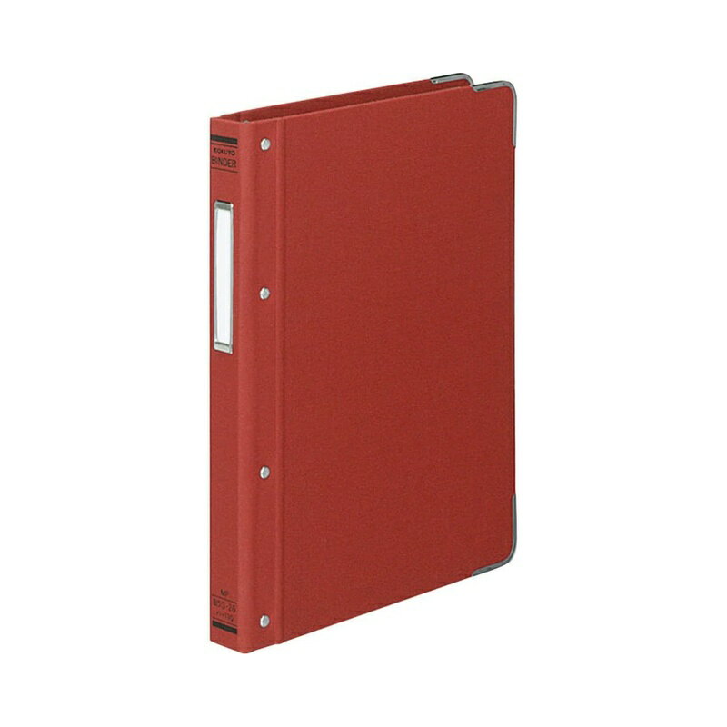 コクヨ バインダーMP B5縦 布貼 角金付 100枚収容 赤 ハ-110R 4901480030104