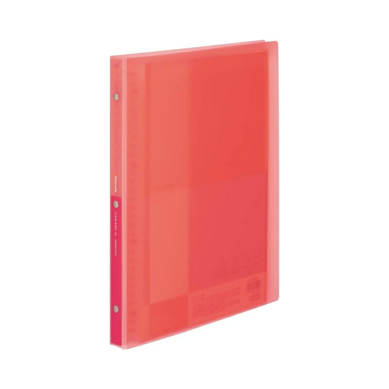 樂天商城 - コクヨ クリヤーブック Glassele 替紙式 A4 コーラルピンク ラ-GL720P 4901480351025