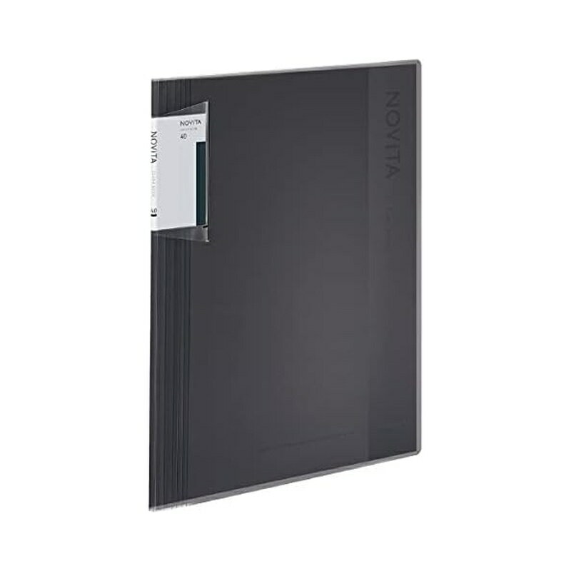 樂天商城 - コクヨ クリヤーホルダーブック ノビータ 固定式 A4 40枚 黒 ラ-NV40D 4901480366357