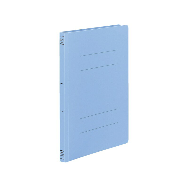 ●丈夫なPP製ですので、使用頻度の高い書類の収容に最適です。また、研究所や工場・屋外での使用などハードな条件での使用にも向いています。 ●とじ具の押さえ板は再生PSを使用しています。 ●PP製なので水をはじき、汚れも拭き取れます。 ●分別廃棄が可能です。 サイズ：A4-S 収容寸法：15mm 収容枚数：150枚 外寸法（高さ・幅・背幅）：307・231・20 穴数：2穴 とじ穴間隔：80mmピッチ 材質：表紙：発泡R-PP　押さえ板・スライドコマ：R-PS 製品色：青 ●再生材配合率/表紙:発泡R-PP40%、とじ具押さえ板・スライドコマ:R-PS100% 商品写真は、 お使いのモニター設定、お部屋の照明等により実際の商品と色味が異なる場合がございます。