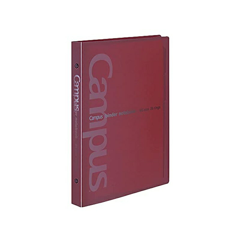 ●分別廃棄可能なリベットを使用しています。 サイズ：B5 穴数：26穴 外寸法（高さ・幅・背幅）：272・215・25 最大収容枚数：100枚 材質：表紙：R-PP 中紙有無：ノ-836BN 製品色：赤 ●セット内容/中紙10枚・インデックス・PP製カラー見出しシート5枚・クリヤーポケット1枚 ●再生材配合率/表紙:R-PP10%以上 商品写真は、 お使いのモニター設定、お部屋の照明等により実際の商品と色味が異なる場合がございます。