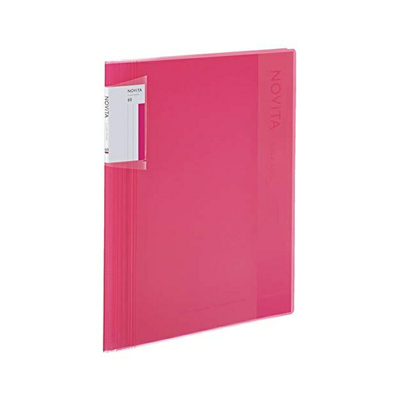 コクヨ クリヤーブック ノビータ 固定式 A4 60枚 ピンク ラ-NV60P 4901480366449