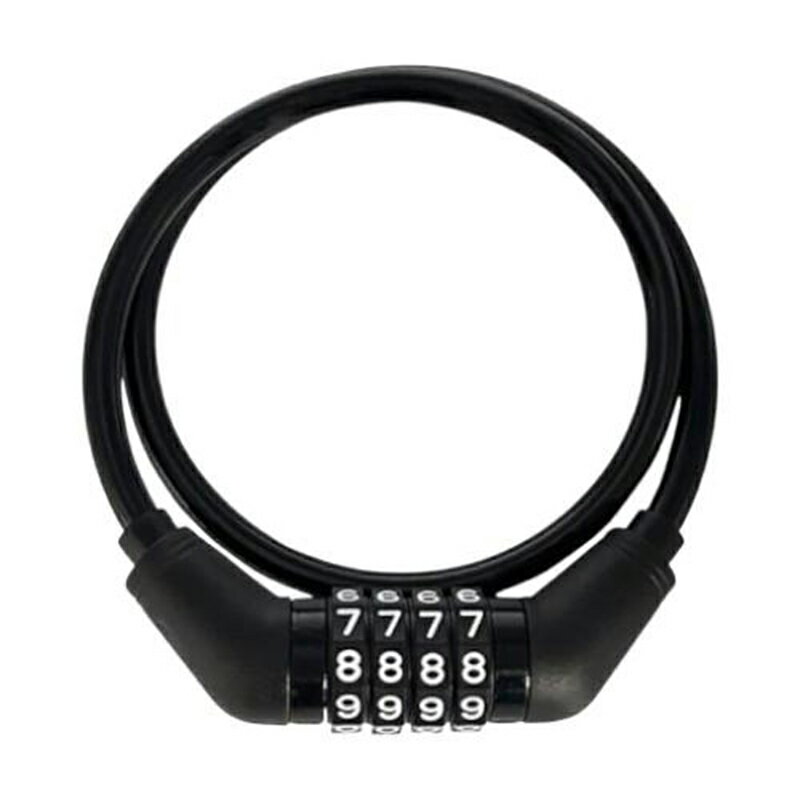 Other - アサヒサイクル 可変ダイヤルワイヤー錠 ツヤ消しブラック φ8×600mm ワイヤーロック 31650 4938915164783