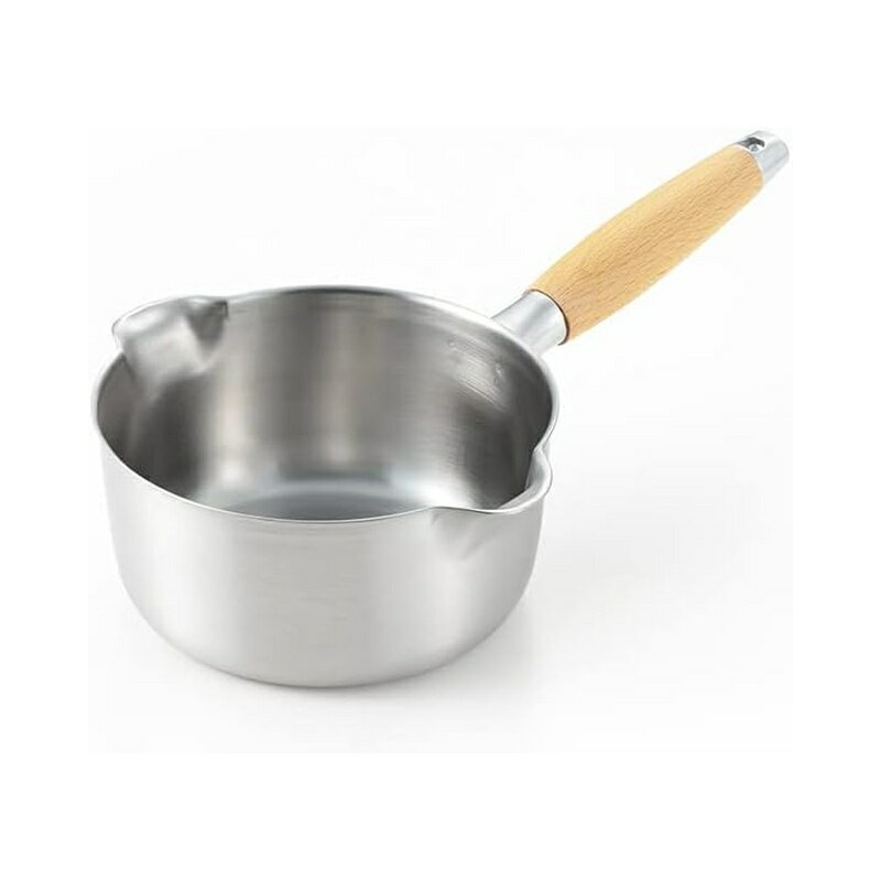 Sauce Pans - ヨシカワ アイカタ 両口ステンレスミルクパン 16cm 鍋 PD3014 4979487330145