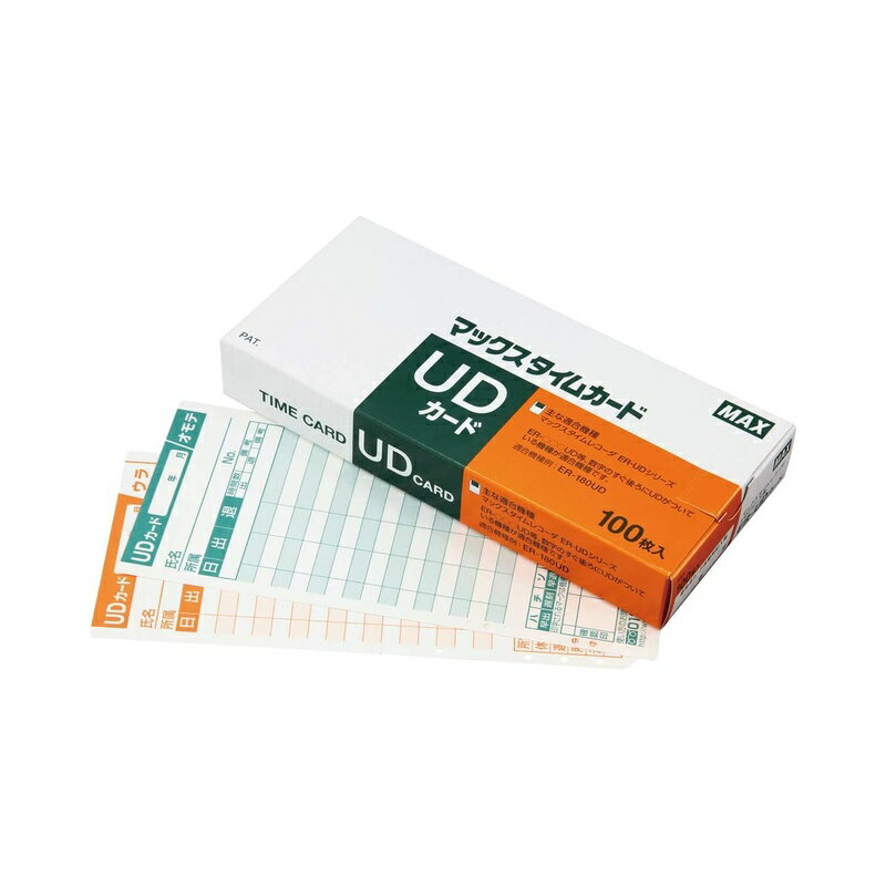 Timecard - MAX タイムカード タイムレコーダー用 100枚入 ブルー ER-UDカード ER90199 4902870704360