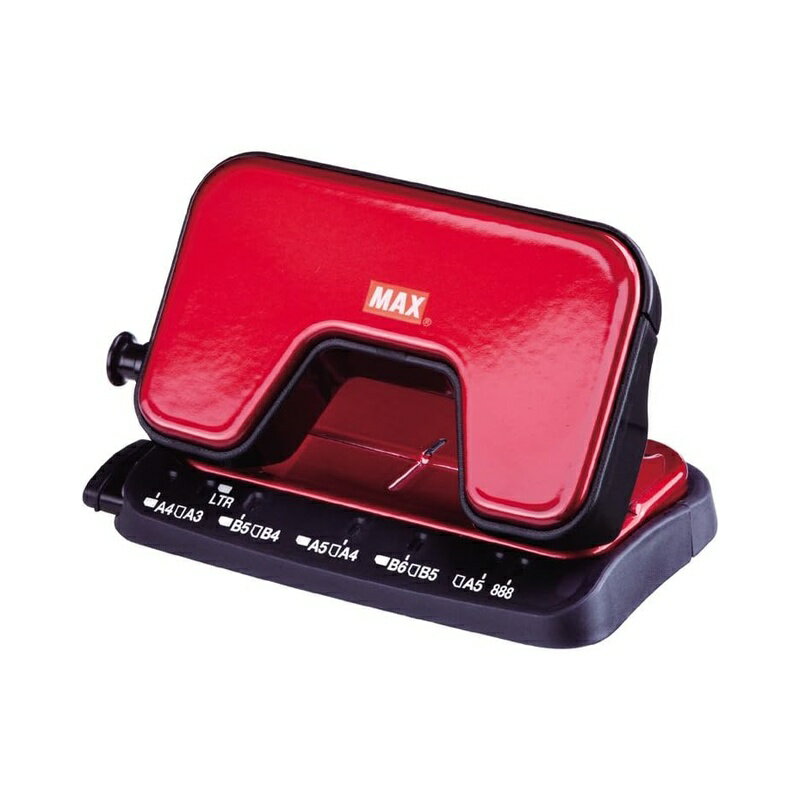 乐天商城 - MAX パンチ 穴あけパンチ 2穴 スクーバ 最大15枚 レッド DP-15T/R DP90125 4902870785826