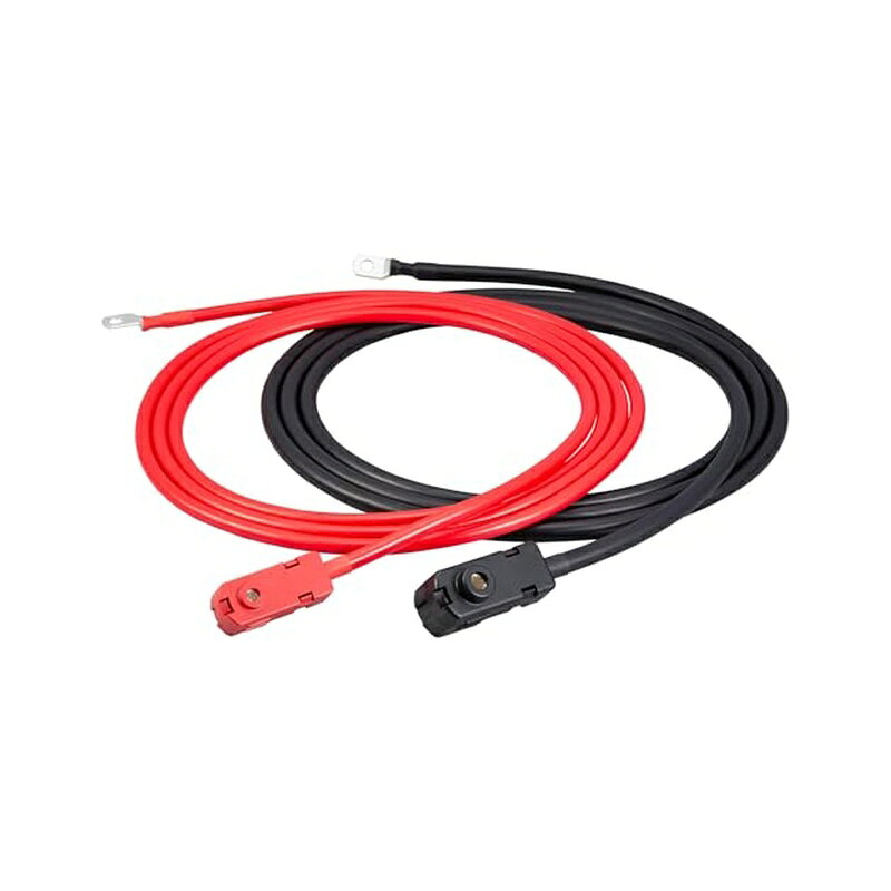 “メーカー製定格1500W（No.2807を除く）のインバーター”専用品です。 ■自動車のバッテリーとDC/ACインバーターを接続する製品です。 ■バッテリー接続を容易にするワンタッチコネクタケーブル。 ■付属の端子を取り付けた後（毎回の取り外し不要）コネクタを脱着するだけで、バッテリーに接続可能 ■コネクタは360°回転する構造のため、どの向きからも脱着可能 ※本製品の取付けには専門的な知識が必要です。 製品仕様 全長 3m 定格電圧 DC12V 定格電流 125A 使用環境温度 -40℃〜50℃ 材質： ・ターミナル・電線・バスパー：銅 ・被覆・キャップ：PVC ・コネクタカバー・端子カバー：ナイロン 商品写真は、 お使いのモニター設定、お部屋の照明等により実際の商品と色味が異なる場合がございます。