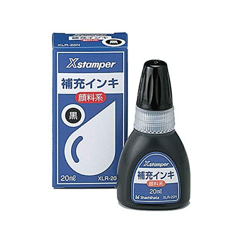 乐天商城 - シャチハタ Xスタンパー 補充インク 顔料系 20ml 黒 XLR-20N 4974052714146