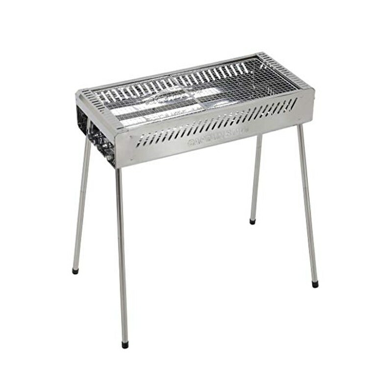 乐天商城 - キャプテンスタッグ BBQ ステンレス グリル 650 シルバー 4560464268362