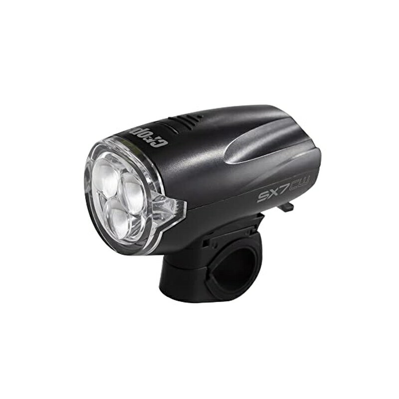 クロップス crops 自転車用 3LEDヘッドライト ブラック SX7-CW 4571144619923